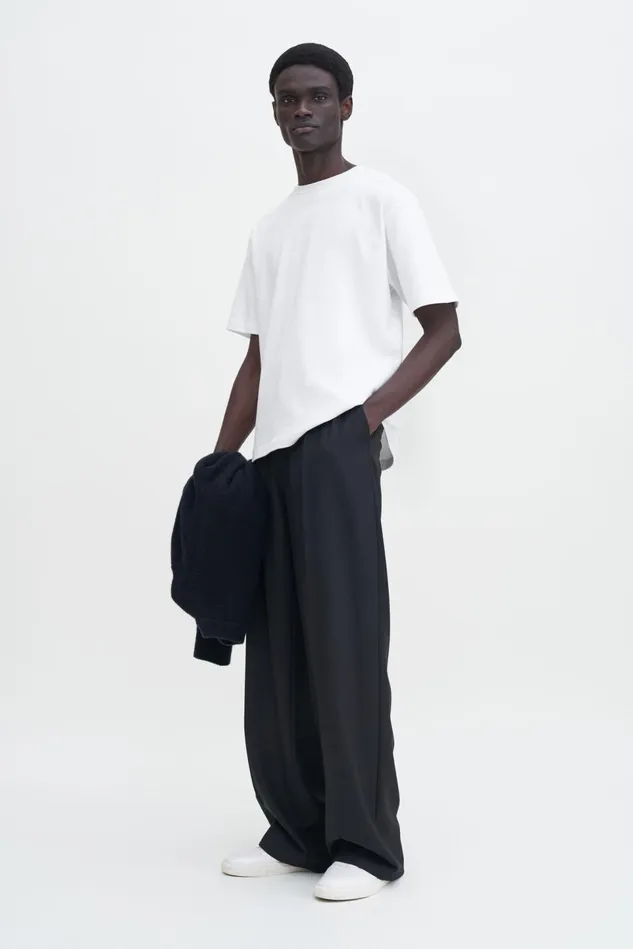 Men Heavy Crewneck Tee White Filippa K TShirts