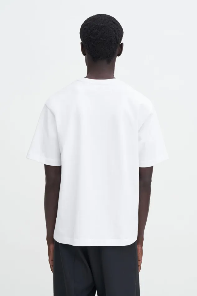 Men Heavy Crewneck Tee White Filippa K TShirts