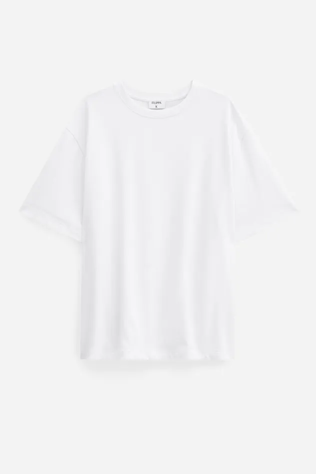 Men Heavy Crewneck Tee White Filippa K TShirts