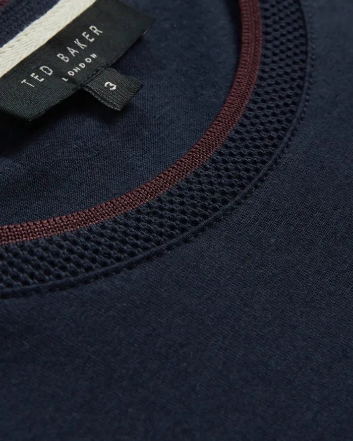 Men HELPA 8211 Short Sleeve T Shirt Navy Ted Baker Tops Men HELPA 8211 Short Sleeve T Shirt Navy Ted Baker Tops