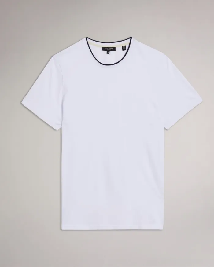 Men HELPA 8211 Short Sleeve T Shirt White Ted Baker Tops
