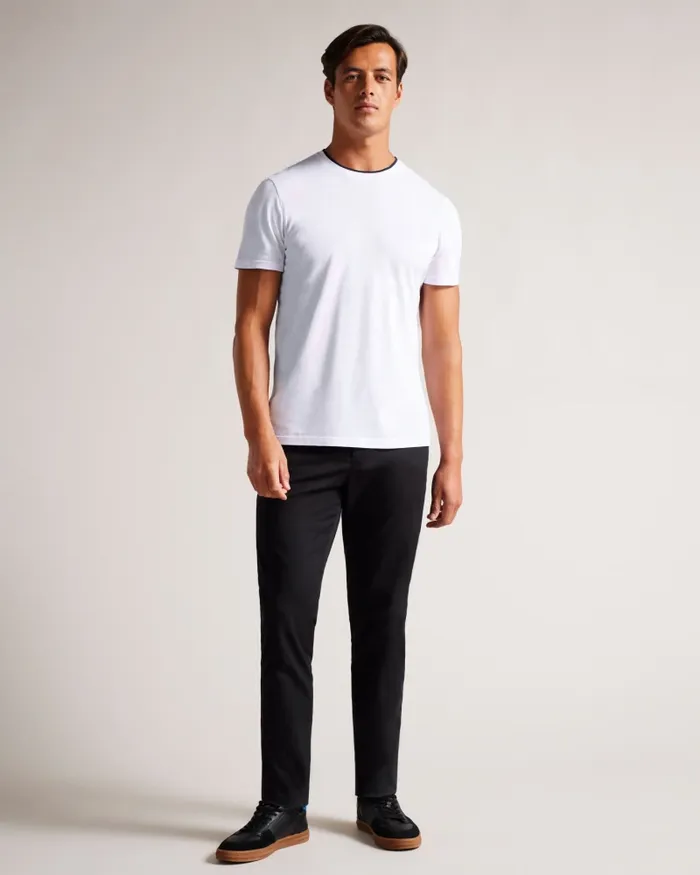 Men HELPA 8211 Short Sleeve T Shirt White Ted Baker Tops