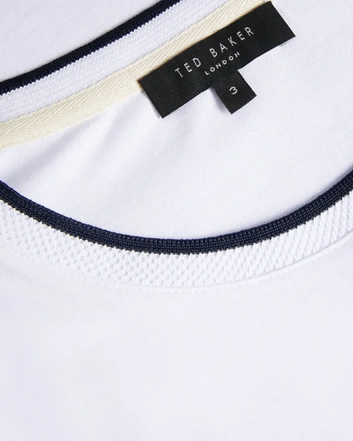 Men HELPA 8211 Short Sleeve T Shirt White Ted Baker Tops