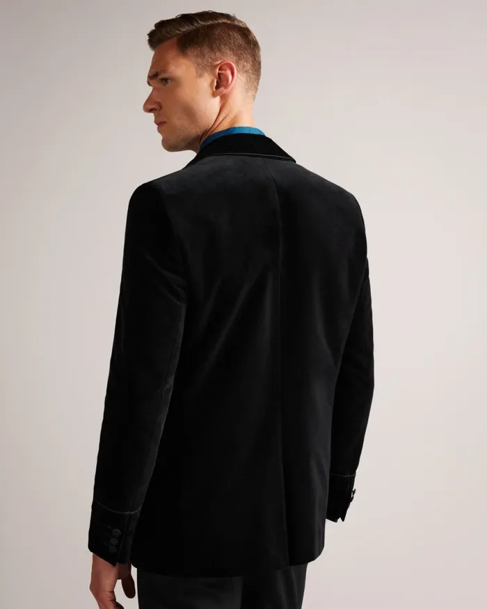 Men IWADE 8211 Velvet Dinner Jacket Black Ted Baker Coats and Jackets Men IWADE 8211 Velvet Dinner Jacket Black Ted Baker Coats and Jackets