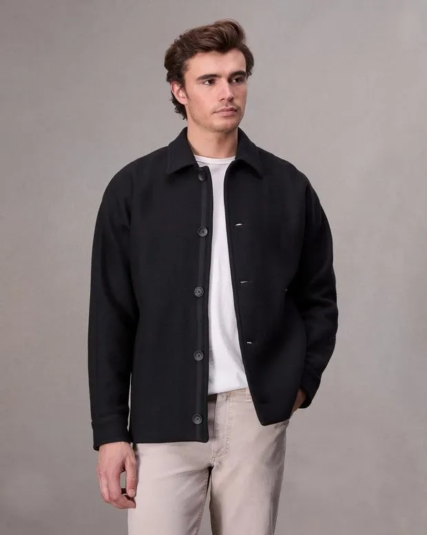 Men Jackets and Coats Rag and Bone Henderson Shirt Jacket Black