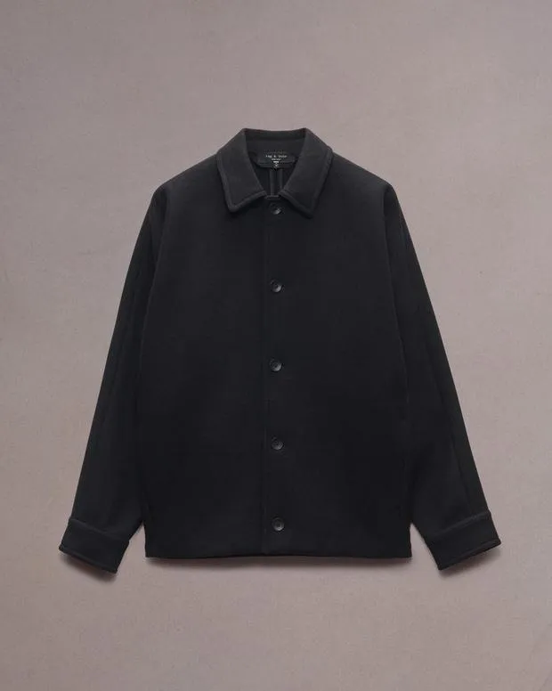 Men Jackets and Coats Rag and Bone Henderson Shirt Jacket Black