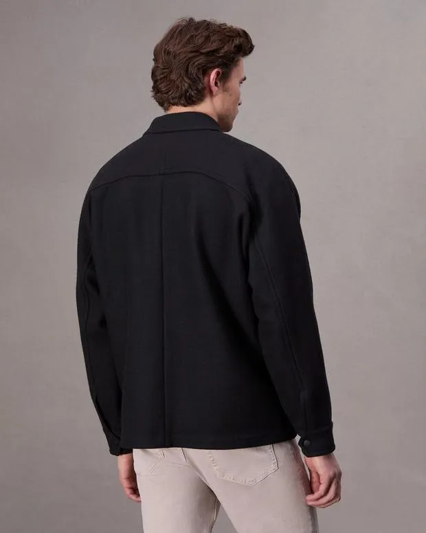 Men Jackets and Coats Rag and Bone Henderson Shirt Jacket Black