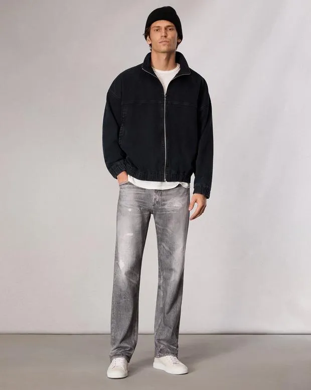 Men Jeans Rag and Bone Rbmiramar Fleece Fit 4 Pant Cotton Fleece Greyscale