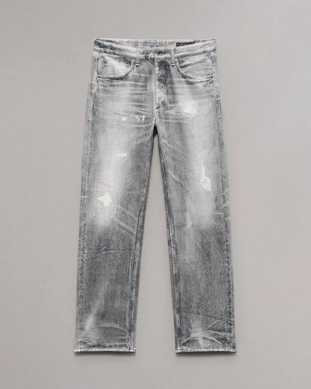 Men Jeans Rag and Bone Rbmiramar Fleece Fit 4 Pant Cotton Fleece Greyscale