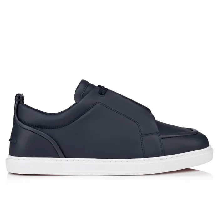 Men Jimmy LowTop Sneakers 8211 Calf Leather 8211 Marine Christian Louboutin Sneakers