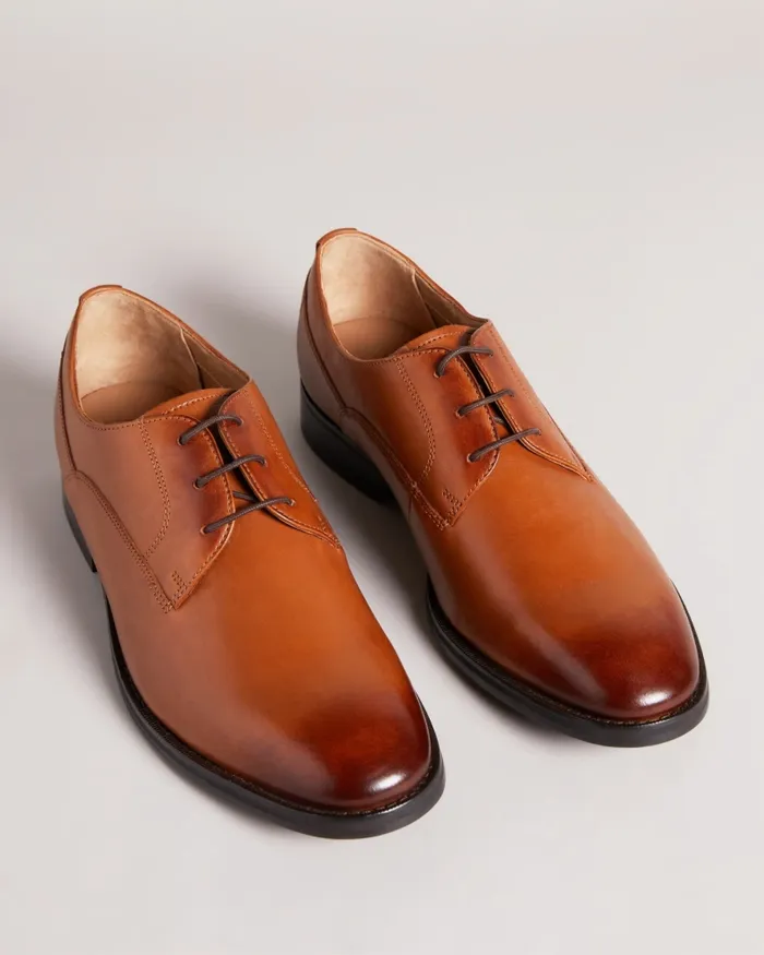 Men KAMPTEN 8211 Formal Leather Derby Shoes Tan Ted Baker Formal Shoes