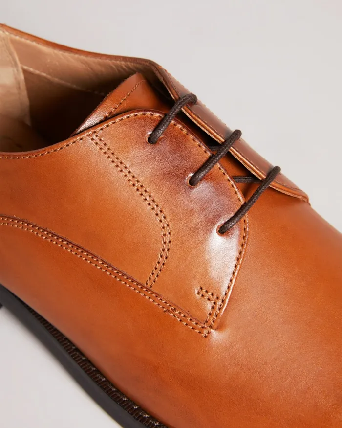 Men KAMPTEN 8211 Formal Leather Derby Shoes Tan Ted Baker Formal Shoes