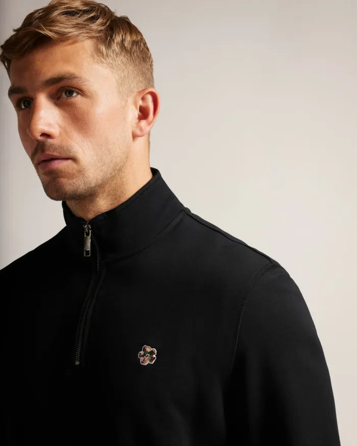 Men KILBRN 8211 High Neck Sweatshirt Black Ted Baker Jumpers and Knitwear Men KILBRN 8211 High Neck Sweatshirt Black Ted Baker Jumpers and Knitwear