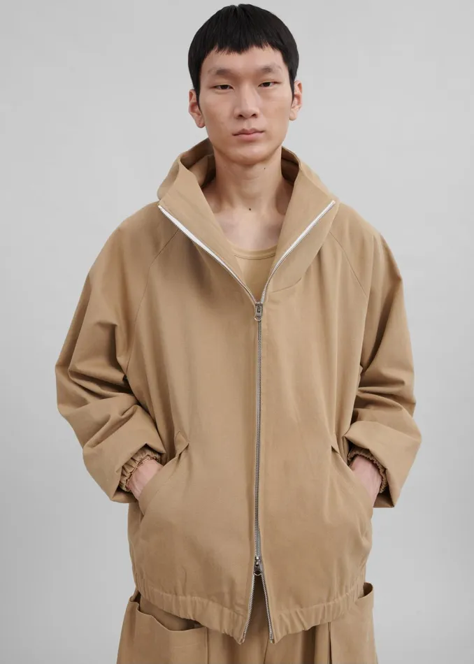 Men Lauri Hooded Jacket 8211 Beige The Frankie Shop Outerwear