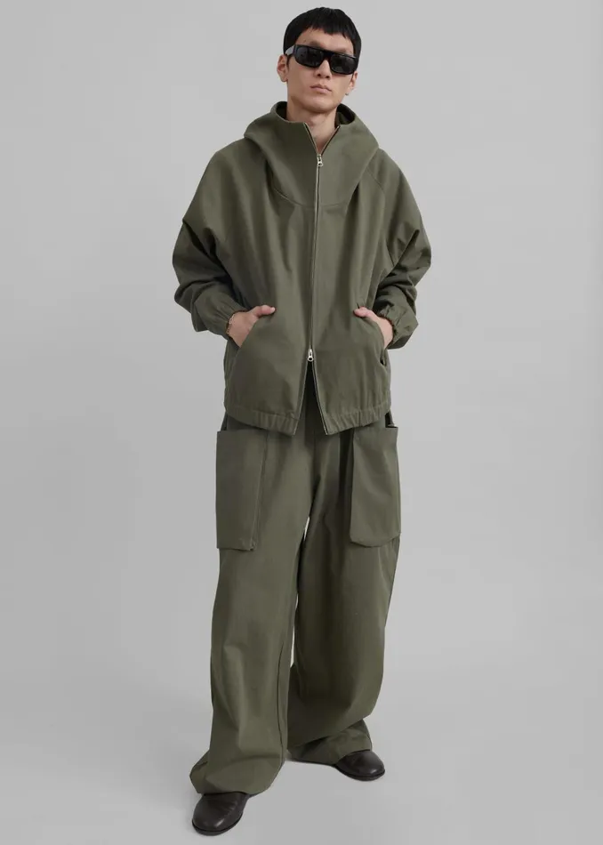 Men Lauri Hooded Jacket 8211 Khaki The Frankie Shop Outerwear