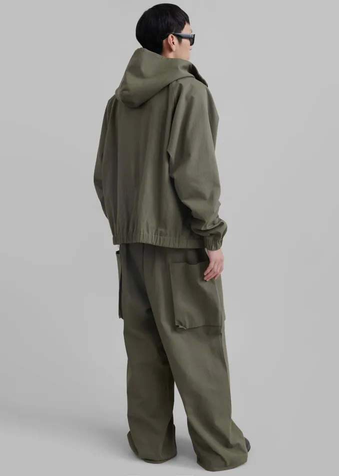 Men Lauri Hooded Jacket 8211 Khaki The Frankie Shop Outerwear