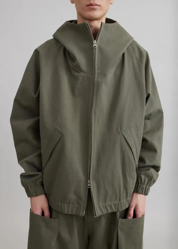 Men Lauri Hooded Jacket 8211 Khaki The Frankie Shop Outerwear