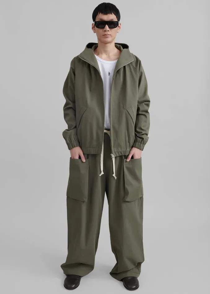 Men Lauri Hooded Jacket 8211 Khaki The Frankie Shop Outerwear