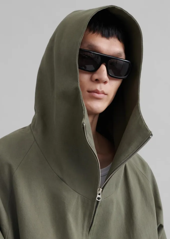 Men Lauri Hooded Jacket 8211 Khaki The Frankie Shop Outerwear