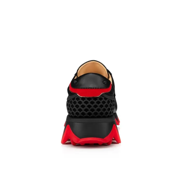 Men Loubishark Sneakers 8211 Calf Leather 8211 Black Christian Louboutin Sneakers