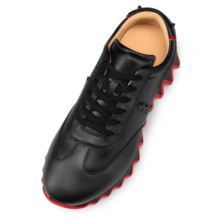 Men Loubishark Sneakers 8211 Calf Leather 8211 Black Christian Louboutin Sneakers