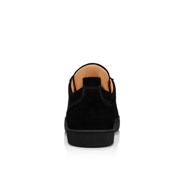 Men Louis Junior Sneakers 8211 Veau Velours 8211 Black Christian Louboutin Sneakers
