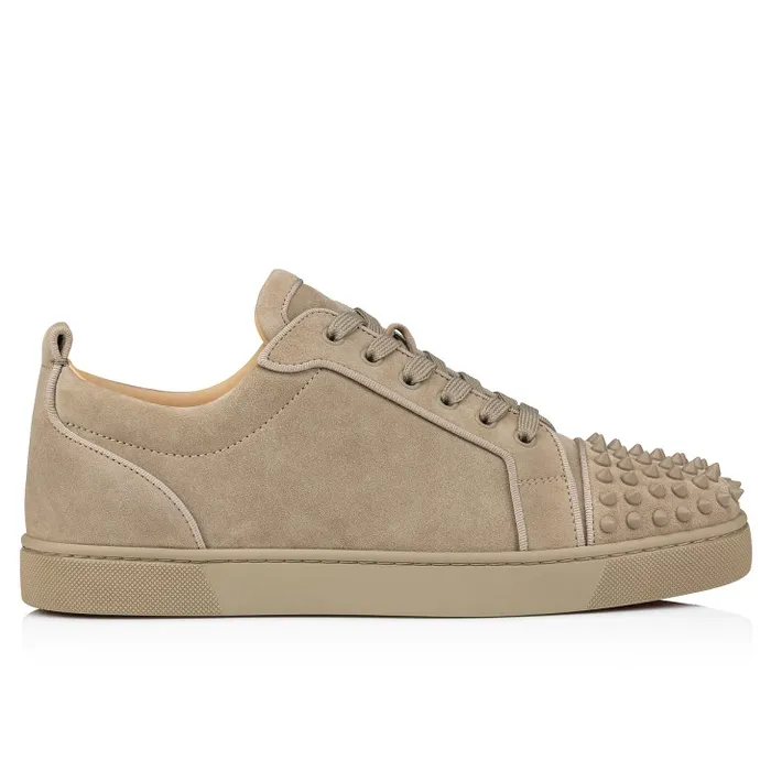 Men Louis Junior Spikes Sneakers 8211 Veau Velours And Spikes 8211 Saharienne Christian Louboutin Sneakers
