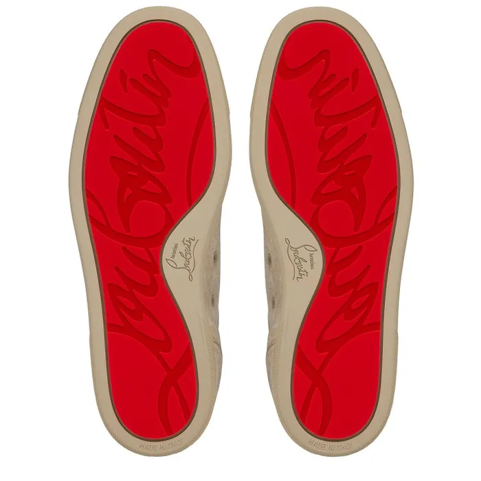 Men Louis Junior Spikes Sneakers 8211 Veau Velours And Spikes 8211 Saharienne Christian Louboutin Sneakers