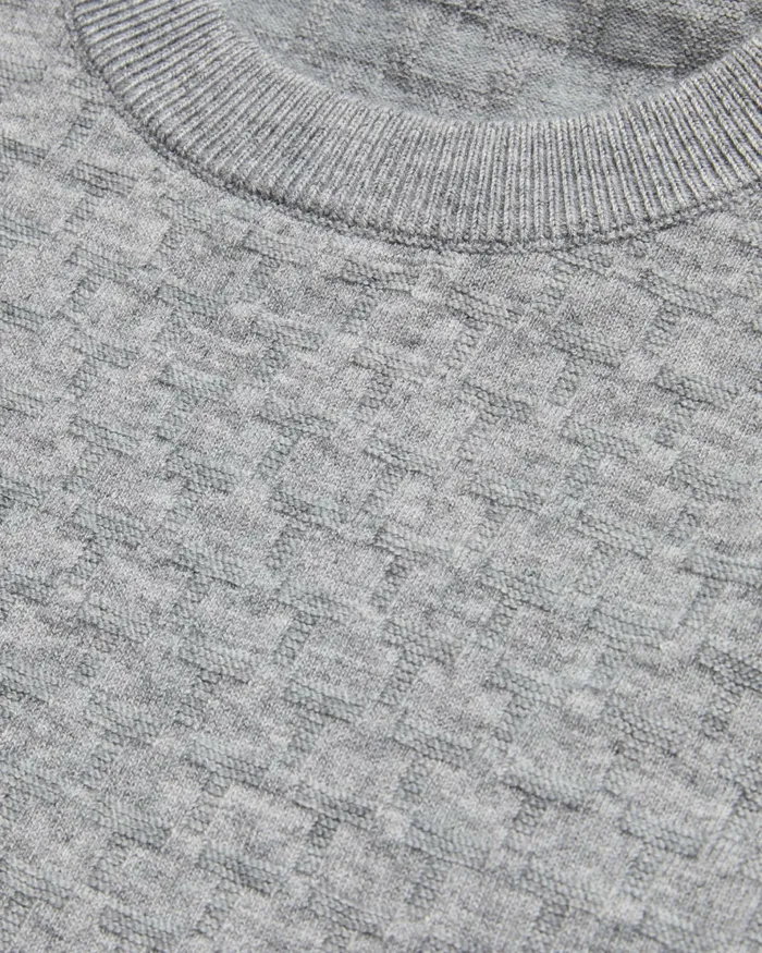Men LOUNG 8211 Long Sleeve T Knit Jumper Greymarl Ted Baker Jumpers and Knitwear
