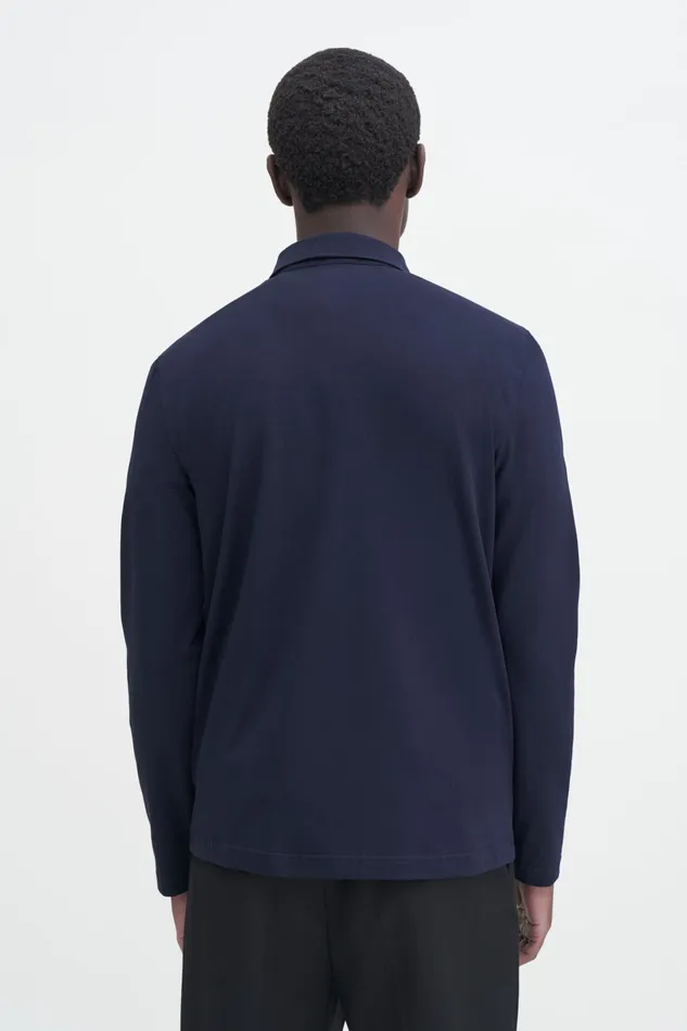 Men Luke Stretch Polo Shirt Navy Filippa K TShirts