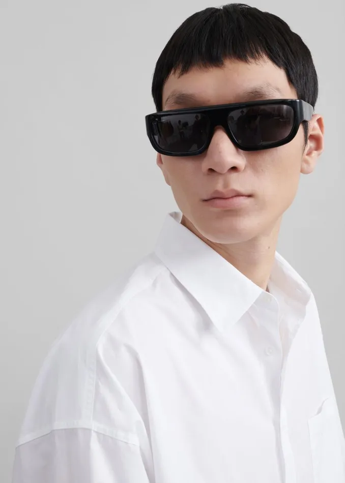 Men Matthias Oversized Shirt 8211 White The Frankie Shop Tops