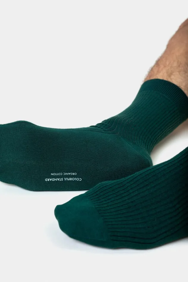 Men Merino Wool Blend Sock Burned Yellow Colorful Standard Socks and