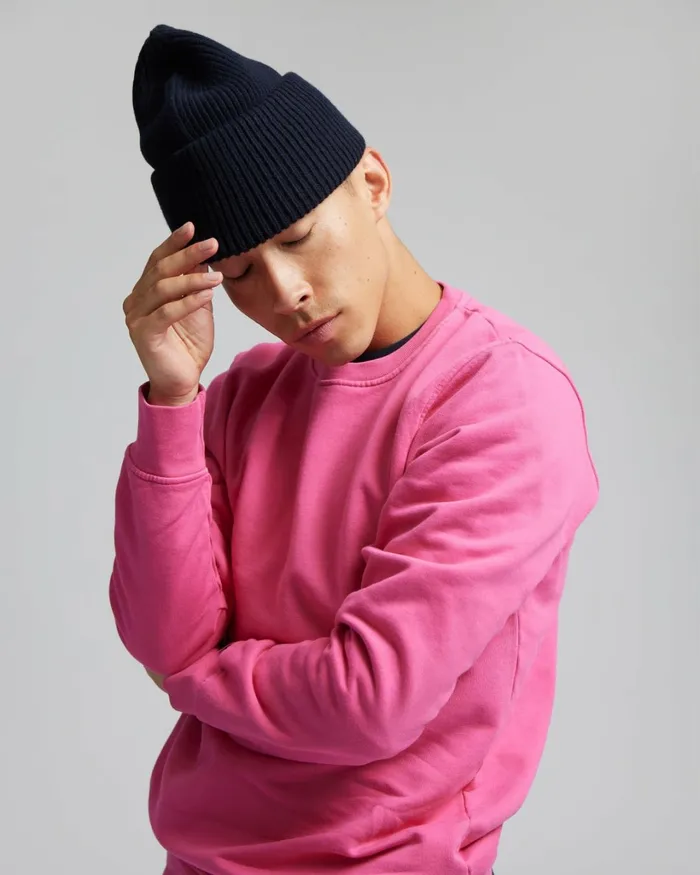 Men Merino Wool Hat Lemon Yellow Colorful Standard Hats