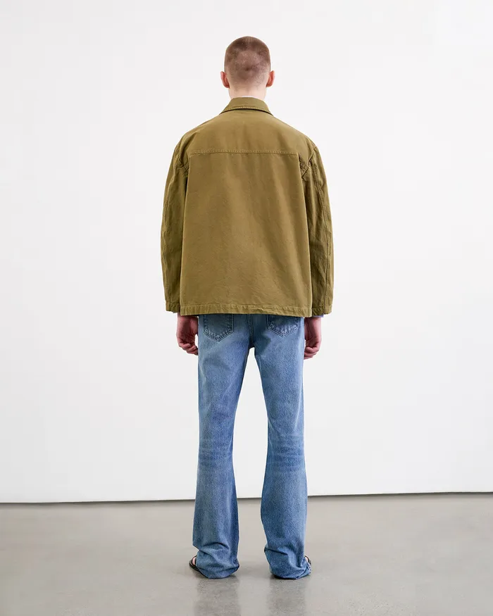 Men Nili Lotan RONNOC JACKET Olive Green Jackets and Coats