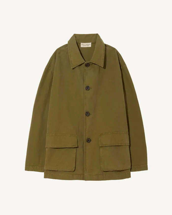 Men Nili Lotan RONNOC JACKET Olive Green Jackets and Coats