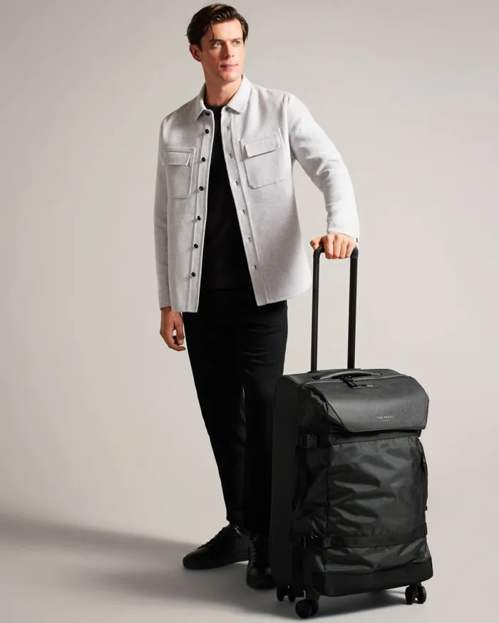 Men NORMNN 8211 Nomad Medium Four Wheel Suitcase Charcoal Ted Baker Suitcases and Travel Bags Men NORMNN 8211 Nomad Medium Four Wheel Suitcase Charcoal Ted Baker Suitcases and Travel Bags