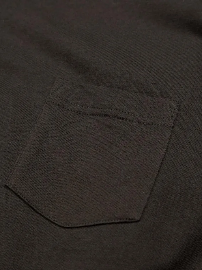 Men Orca Recycled Pocket TShirt Raven Black Finisterre TShirts