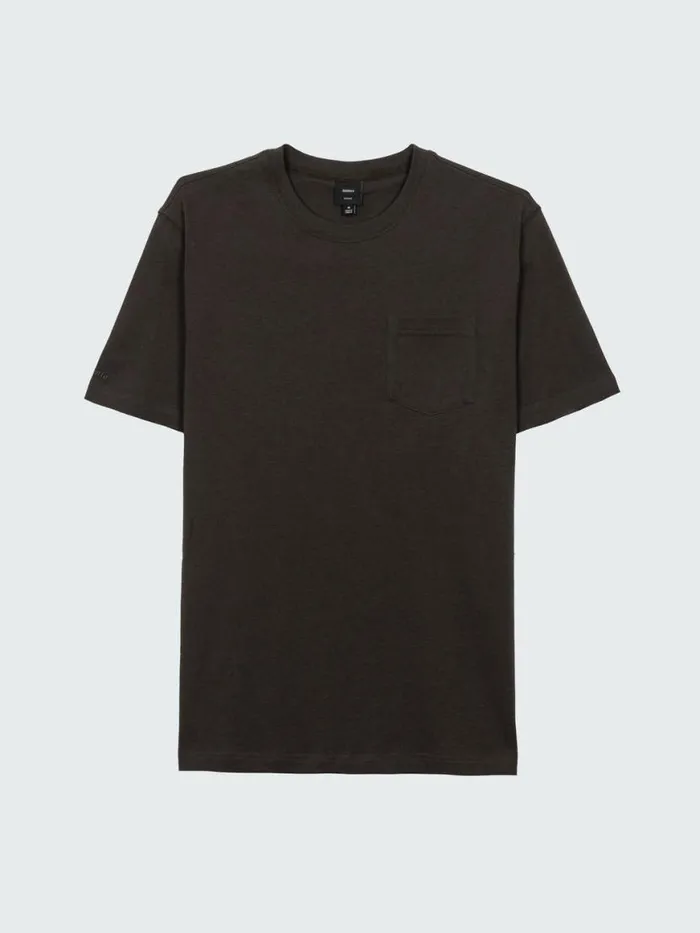 Men Orca Recycled Pocket TShirt Raven Black Finisterre TShirts