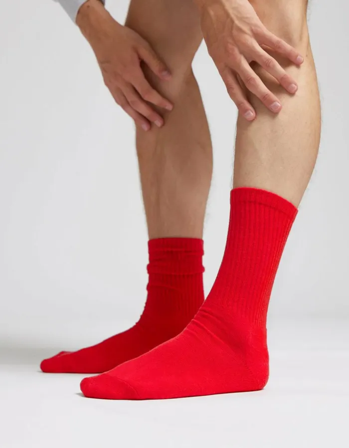 Men Organic Active Sock Soft Lavender Colorful Standard Socks and
