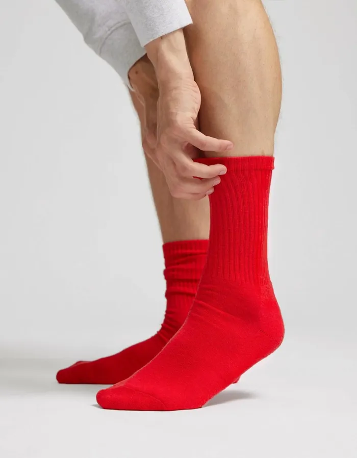 Men Organic Active Sock Soft Lavender Colorful Standard Socks and