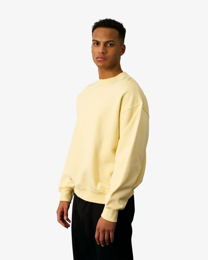 Men Organic Oversized Crew Misty Brown Colorful Standard Crewneck Sweatshirts
