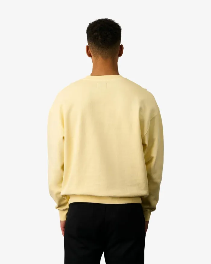 Men Organic Oversized Crew Misty Brown Colorful Standard Crewneck Sweatshirts