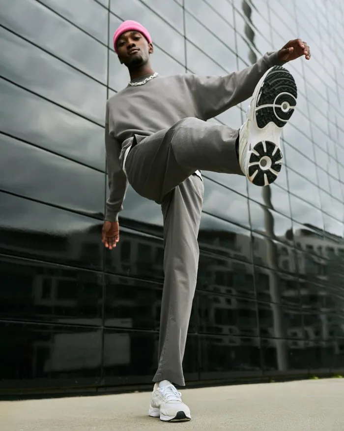 Men Organic Twill Pants Storm Grey Colorful Standard Pants