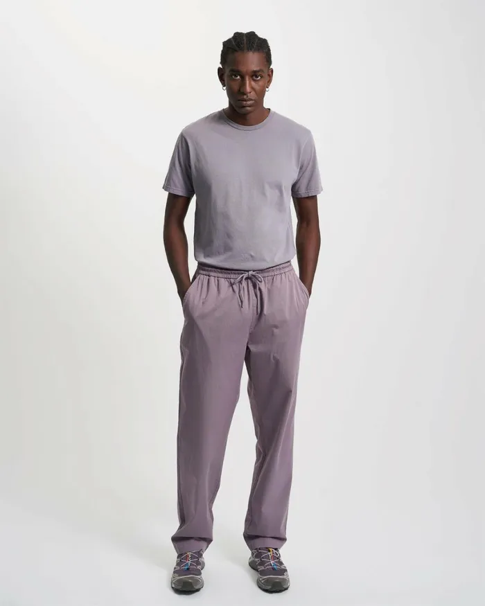 Men Organic Twill Pants Storm Grey Colorful Standard Pants