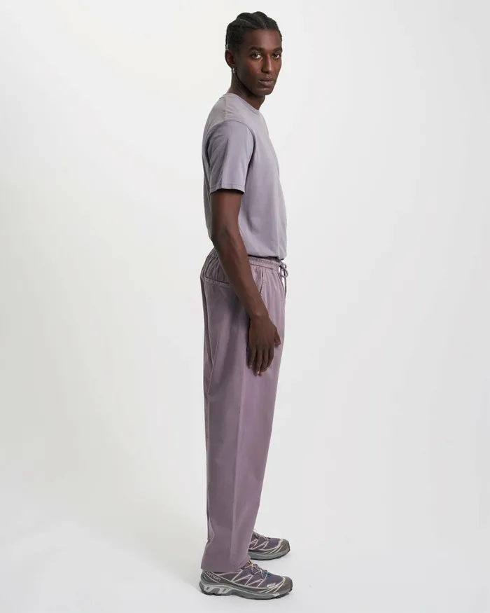 Men Organic Twill Pants Storm Grey Colorful Standard Pants