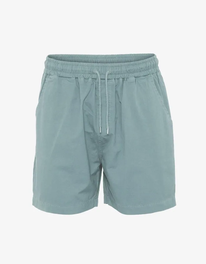 Men Organic Twill Shorts Steel Blue Colorful Standard Shorts