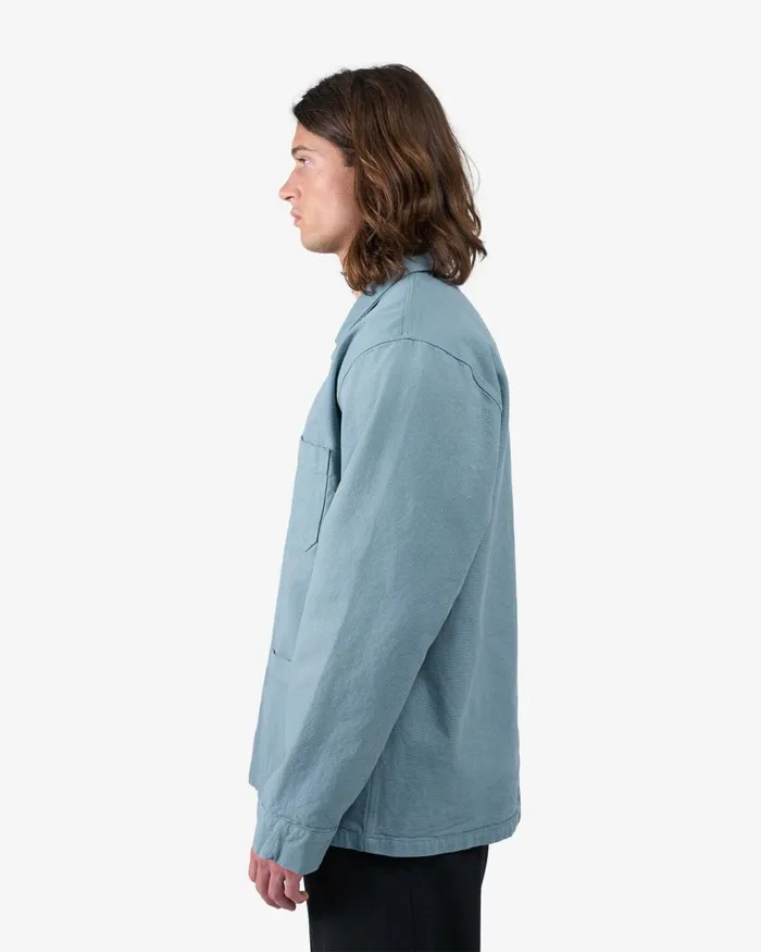 Men Organic Workwear Jacket Stone Blue Colorful Standard Workwear Jackets