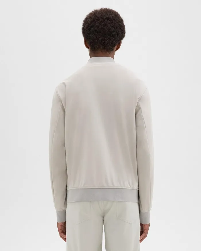 Men Outerwear Theory Murphy Bomber Jacket In Precision Ponte Putty