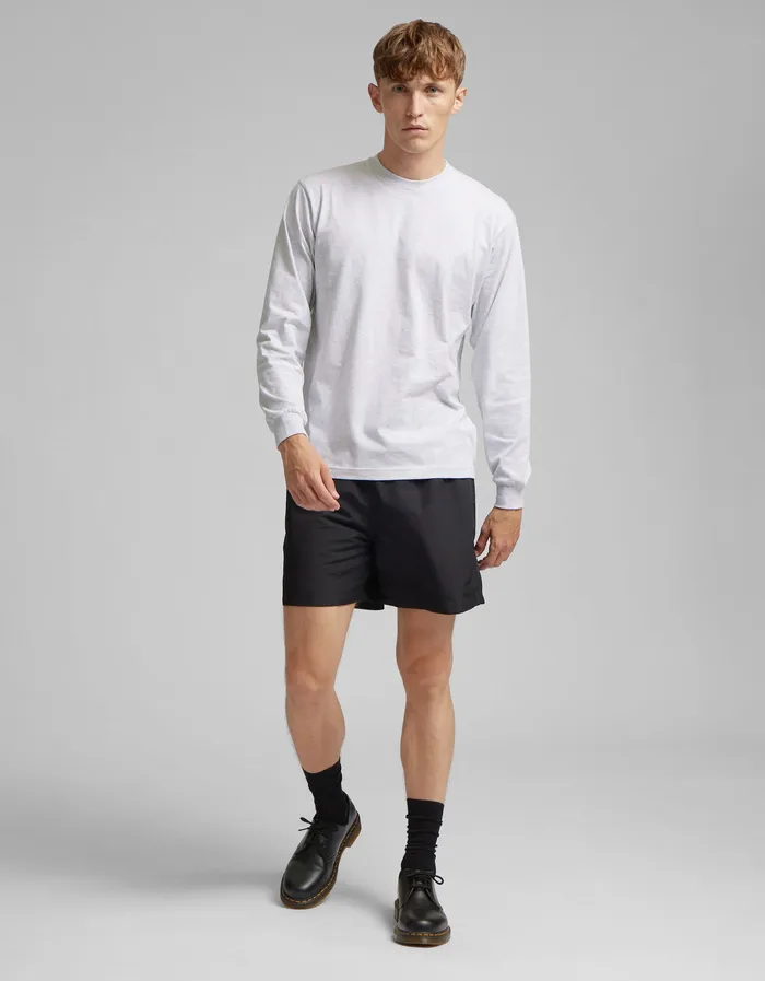 Men Oversized Organic LS TShirt 8211 Sahara Camel TShirts Colorfulstandard