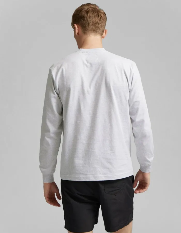 Men Oversized Organic LS TShirt Optical White Colorful Standard TShirts